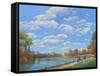 Central Park Vista-John Zaccheo-Framed Stretched Canvas