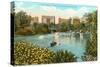 Central Park West and Lake, New York City-null-Stretched Canvas