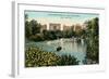 Central Park West, Lake, New York City-null-Framed Art Print