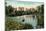 Central Park West, Lake, New York City-null-Mounted Art Print