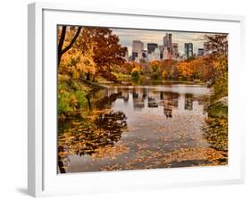 Central Park with Central Park South in the Fall, Manhattan, New-Sabine Jacobs-Framed Photographic Print