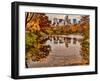 Central Park with Central Park South in the Fall, Manhattan, New-Sabine Jacobs-Framed Photographic Print