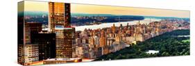 Central Park with Skyscrapers and Upper West Side Manhattan View at Sunset, New York-Philippe Hugonnard-Stretched Canvas