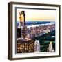 Central Park with Skyscrapers and Upper West Side Manhattan View at Sunset, New York-Philippe Hugonnard-Framed Photographic Print