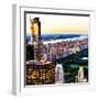 Central Park with Skyscrapers and Upper West Side Manhattan View at Sunset, New York-Philippe Hugonnard-Framed Photographic Print