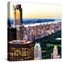 Central Park with Skyscrapers and Upper West Side Manhattan View at Sunset, New York-Philippe Hugonnard-Stretched Canvas