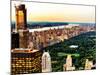 Central Park with Skyscrapers and Upper West Side Manhattan View at Sunset, New York-Philippe Hugonnard-Mounted Photographic Print