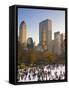 Central Park, Wollman Icerink, Manhattan, New York City, USA-Alan Copson-Framed Stretched Canvas