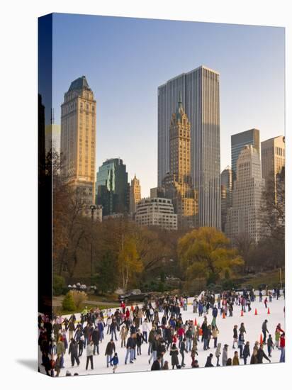 Central Park, Wollman Icerink, Manhattan, New York City, USA-Alan Copson-Stretched Canvas