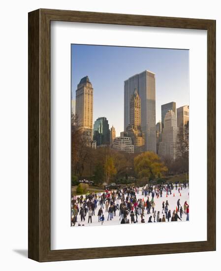 Central Park, Wollman Icerink, Manhattan, New York City, USA-Alan Copson-Framed Photographic Print