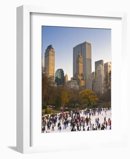 Central Park, Wollman Icerink, Manhattan, New York City, USA-Alan Copson-Framed Photographic Print