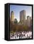 Central Park, Wollman Icerink, Manhattan, New York City, USA-Alan Copson-Framed Stretched Canvas