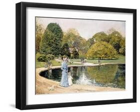 Central Park-Childe Hassam-Framed Giclee Print