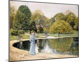 Central Park-Childe Hassam-Mounted Giclee Print