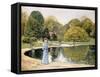 Central Park-Childe Hassam-Framed Stretched Canvas