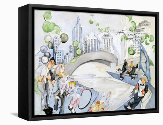 Central Park-Zelda Fitzgerald-Framed Stretched Canvas