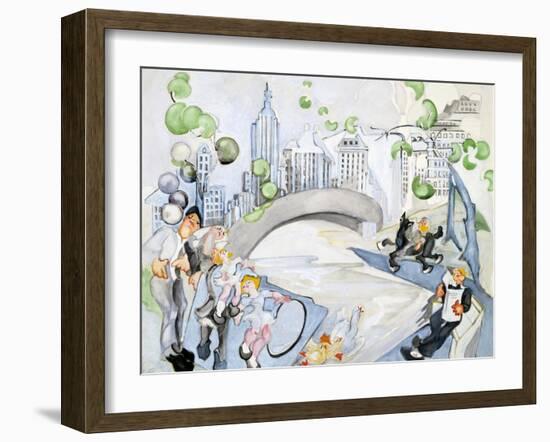 Central Park-Zelda Fitzgerald-Framed Art Print