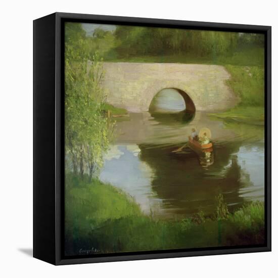 Central Park-George Luks-Framed Stretched Canvas