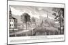 Central Part of Concord, from "Historical Collections of Massachusetts"-John Warner Barber-Mounted Giclee Print