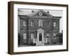 Central pavilion, street front of Harwood House, Annapolis, Maryland, 1922-null-Framed Photographic Print