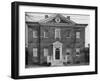 Central pavilion, street front of Harwood House, Annapolis, Maryland, 1922-null-Framed Photographic Print