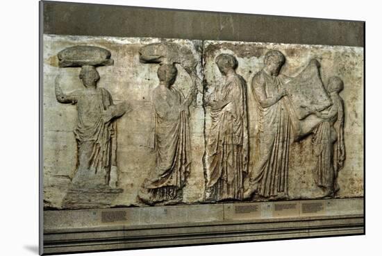 Central Scene of the East Frieze of the Parthenon, The Acropolis, Athens-null-Mounted Giclee Print