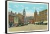 Central Square, Dover, New Hampshire-null-Framed Stretched Canvas