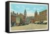 Central Square, Dover, New Hampshire-null-Framed Stretched Canvas