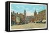 Central Square, Dover, New Hampshire-null-Framed Stretched Canvas