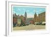 Central Square, Dover, New Hampshire-null-Framed Art Print