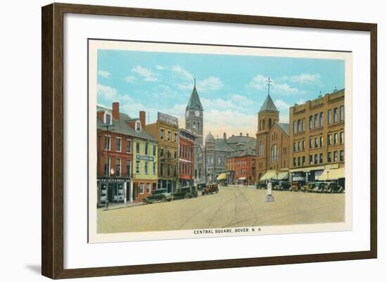 Central Square, Dover, New Hampshire-null-Framed Art Print