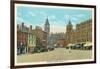 Central Square, Dover, New Hampshire-null-Framed Art Print