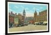 Central Square, Dover, New Hampshire-null-Framed Art Print