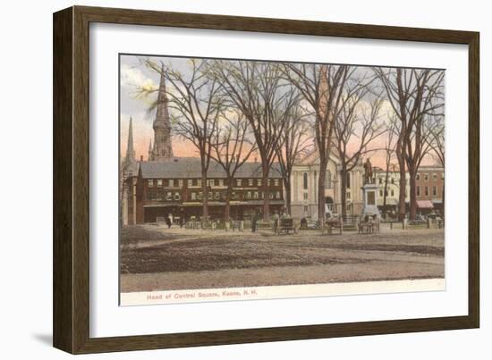 Central Square, Keene, New Hampshire-null-Framed Art Print