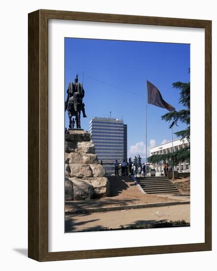 Central Square, Tirana, Albania-David Lomax-Framed Photographic Print