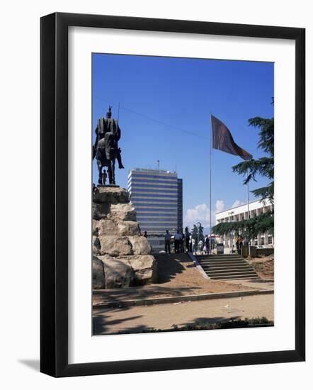 Central Square, Tirana, Albania-David Lomax-Framed Photographic Print