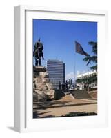 Central Square, Tirana, Albania-David Lomax-Framed Photographic Print