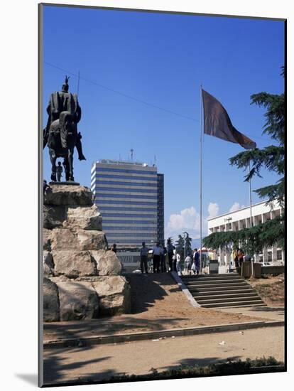 Central Square, Tirana, Albania-David Lomax-Mounted Photographic Print