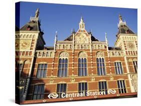 Central Station, Amsterdam, the Netherlands (Holland)-Sergio Pitamitz-Stretched Canvas