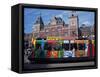 Central Station and Tram Terminus, Amsterdam, Holland-Michael Jenner-Framed Stretched Canvas