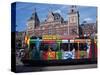 Central Station and Tram Terminus, Amsterdam, Holland-Michael Jenner-Stretched Canvas