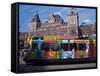 Central Station and Tram Terminus, Amsterdam, Holland-Michael Jenner-Framed Stretched Canvas