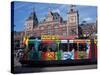 Central Station and Tram Terminus, Amsterdam, Holland-Michael Jenner-Stretched Canvas