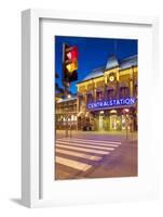 Central Station at Dusk, Drottningtorget, Gothenburg, Sweden, Scandinavia, Europe-Frank Fell-Framed Photographic Print