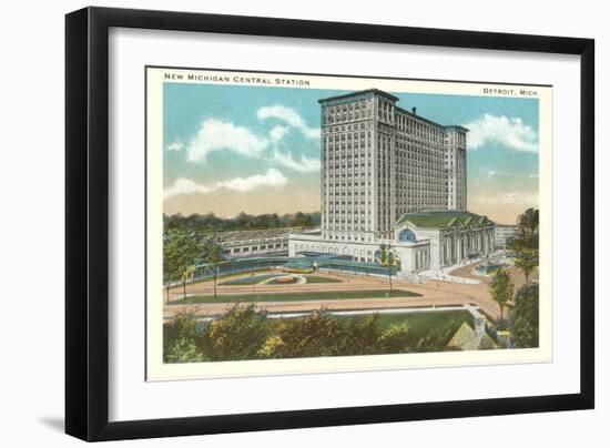 Central Station, Detroit, Michigan-null-Framed Art Print