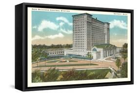 Central Station, Detroit, Michigan-null-Framed Stretched Canvas