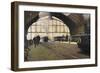 Central Station, Milan-Angelo Morbelli-Framed Giclee Print