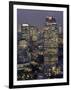 Central Tokyo Skyscrapers Illuminated at Night, Tokyo, Honshu, Japan-Gavin Hellier-Framed Photographic Print