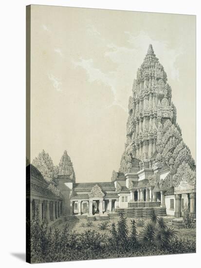 Central Tower and Superior Court of Angkor Wat, 1873-Louis Delaporte-Stretched Canvas