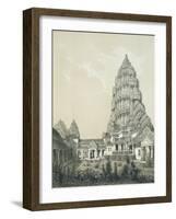 Central Tower and Superior Court of Angkor Wat, 1873-Louis Delaporte-Framed Giclee Print